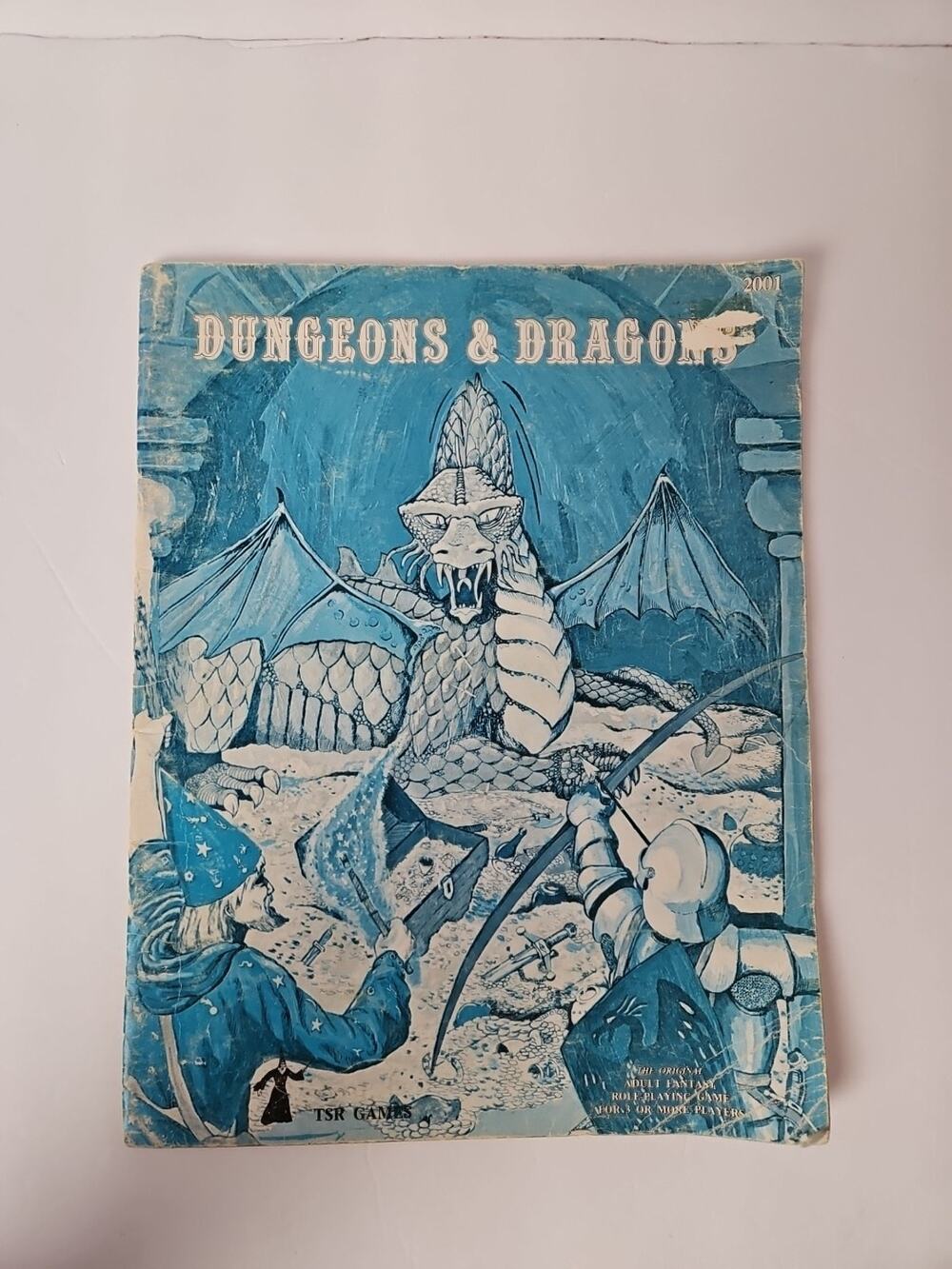 Vintage 1979 Dungeons & Dragons Basic‎ Rule Book Blue Dragon 2nd Edition #2001